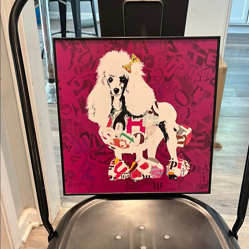 Colorful Poodle Art Print